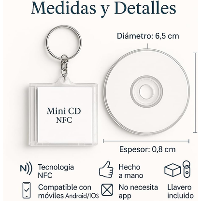 Llavero Mini CD Personalizado